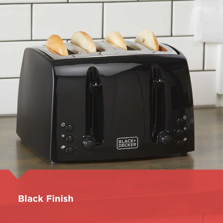 Black Decker Extra Wide 4 slice Toaster Reviews Wayfair